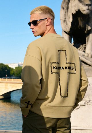 Sweatshirt Boxy "Karma Kills"