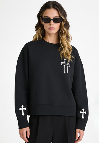Sweatshirt Boxy "Karma Kills"