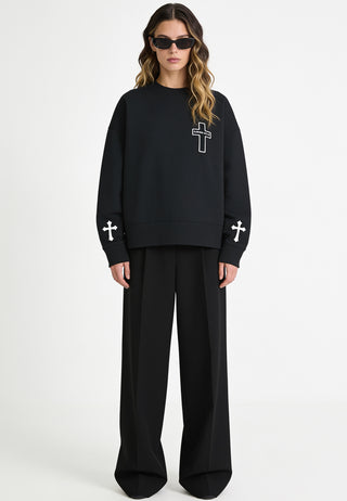 Sweatshirt Boxy "Karma Kills"