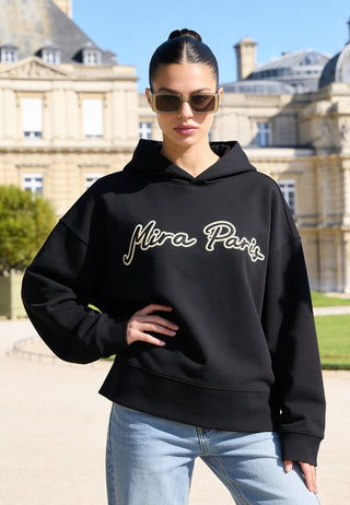 Hoodie Boxy Brodé "Mira Paris"