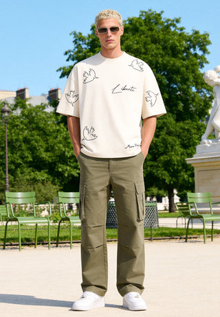 T-shirt Boxy Brodé "Liberté"