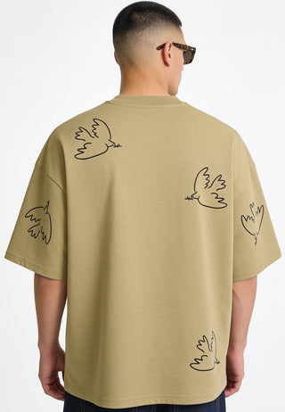 T-shirt Boxy Brodé "Liberté"