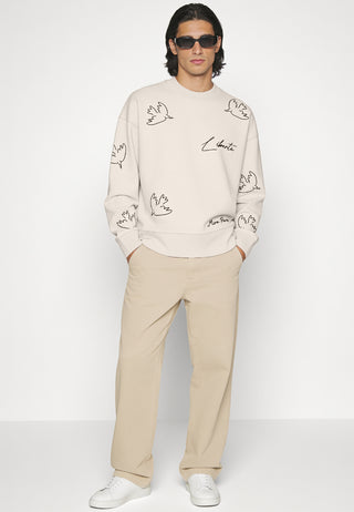 Sweatshirt Boxy Brodé "Liberté"