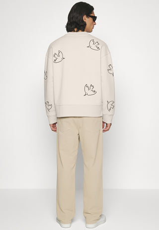 Sweatshirt Boxy Brodé "Liberté"