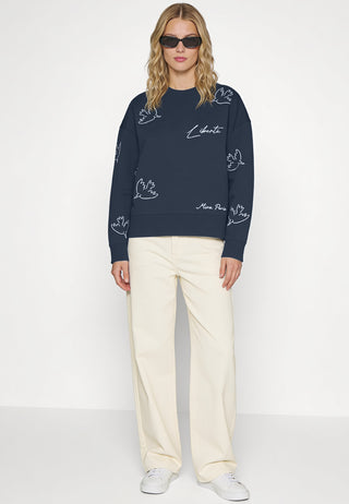 Sweatshirt Boxy Brodé "Liberté"