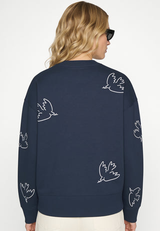 Sweatshirt Boxy Brodé "Liberté"