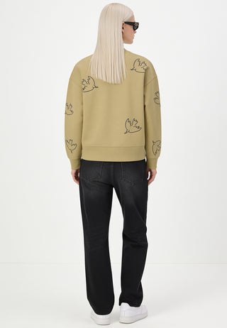 Sweatshirt Boxy Brodé "Liberté"