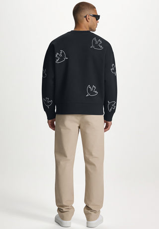 Sweatshirt Boxy Brodé "Liberté"