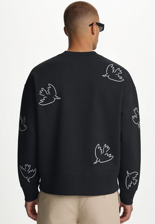 Sweatshirt Boxy Brodé "Liberté"