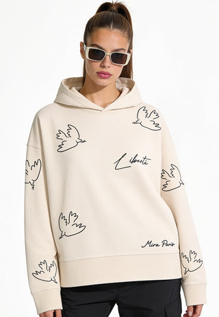 Hoodie Boxy Brodé "Liberté"