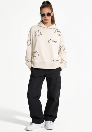 Hoodie Boxy Brodé "Liberté"