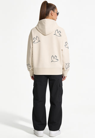 Hoodie Boxy Brodé "Liberté"