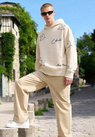 Hoodie Boxy Brodé "Liberté"