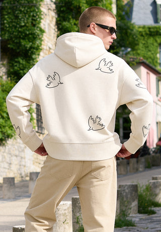 Hoodie Boxy Brodé "Liberté"