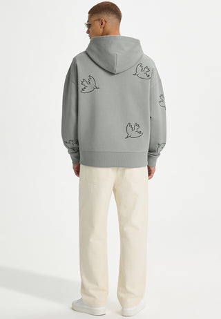 Hoodie Boxy Brodé "Liberté"