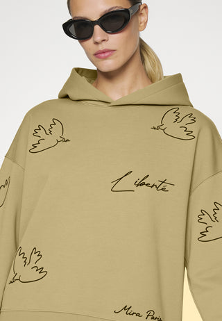 Hoodie Boxy Brodé "Liberté"