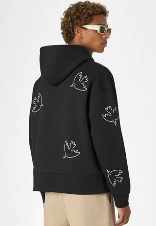 Hoodie Boxy Brodé "Liberté"