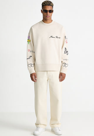 Sweatshirt Boxy "Tattoo Sweet"