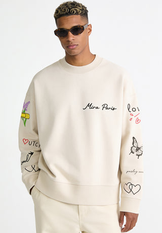 Sweatshirt Boxy "Tattoo Sweet"