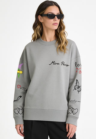 Sweatshirt Boxy "Tattoo Sweet"