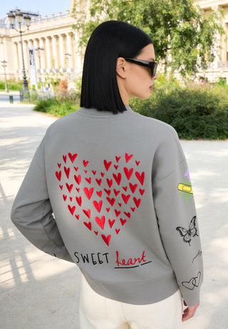 Sweatshirt Boxy "Tattoo Sweet"