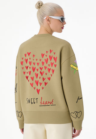 Sweatshirt Boxy "Tattoo Sweet"