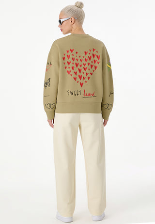 Sweatshirt Boxy "Tattoo Sweet"