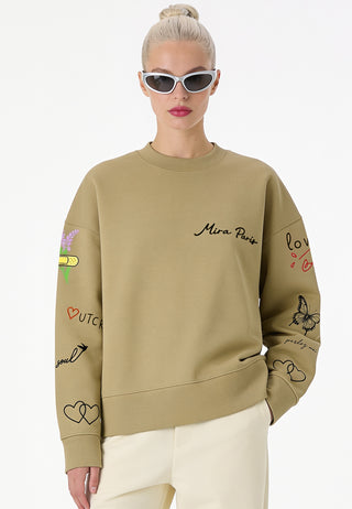 Sweatshirt Boxy "Tattoo Sweet"