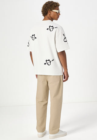 T-shirt Boxy Brodé "Mi Amor"