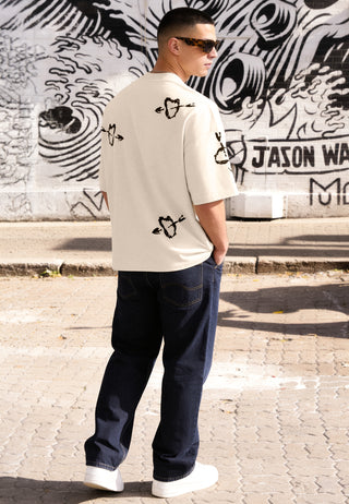 T-shirt Boxy Brodé "Mi Amor"