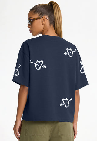 T-shirt Boxy Brodé "Mi Amor"
