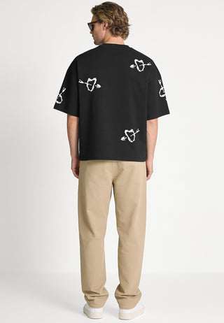 T-shirt Boxy Brodé "Mi Amor"