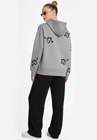 Hoodie Boxy Brodé "Mi Amor"