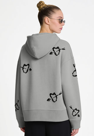 Hoodie Boxy Brodé "Mi Amor"