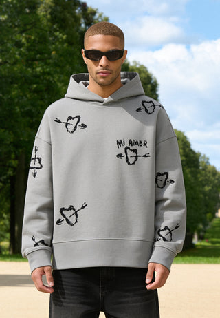 Hoodie Boxy Brodé "Mi Amor"