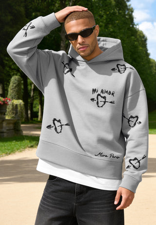 Hoodie Boxy Brodé "Mi Amor"