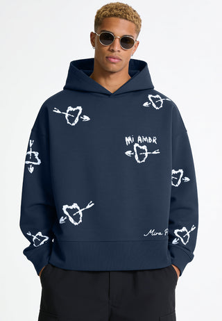 Hoodie Boxy Brodé "Mi Amor"