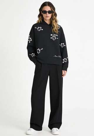 Hoodie Boxy Brodé "Mi Amor"