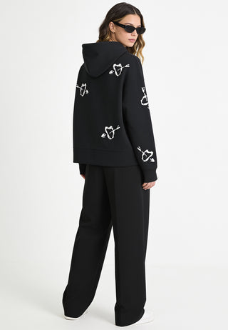 Hoodie Boxy Brodé "Mi Amor"