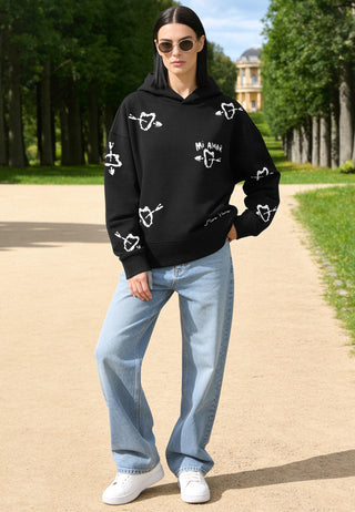 Hoodie Boxy Brodé "Mi Amor"
