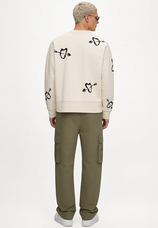 Sweatshirt Boxy Brodé "Mi Amor"