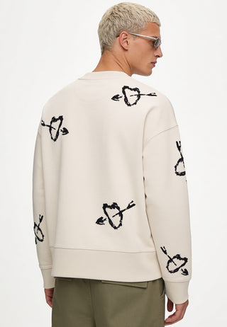 Sweatshirt Boxy Brodé "Mi Amor"