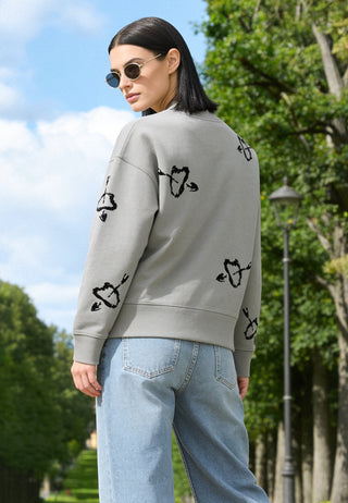 Sweatshirt Boxy Brodé "Mi Amor"