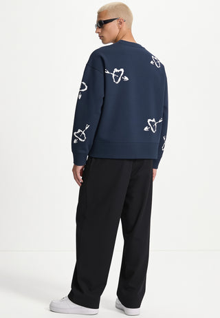 Sweatshirt Boxy Brodé "Mi Amor"