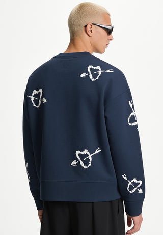 Sweatshirt Boxy Brodé "Mi Amor"