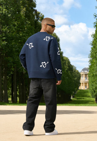 Sweatshirt Boxy Brodé "Mi Amor"