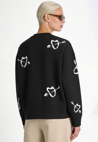 Sweatshirt Boxy Brodé "Mi Amor"
