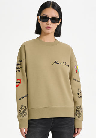 Sweatshirt Boxy "Tattoo Crush"