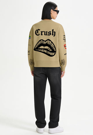 Sweatshirt Boxy "Tattoo Crush"