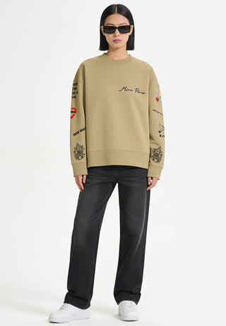 Sweatshirt Boxy "Tattoo Crush"